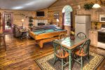 Large Open Living Space with Pool Table
